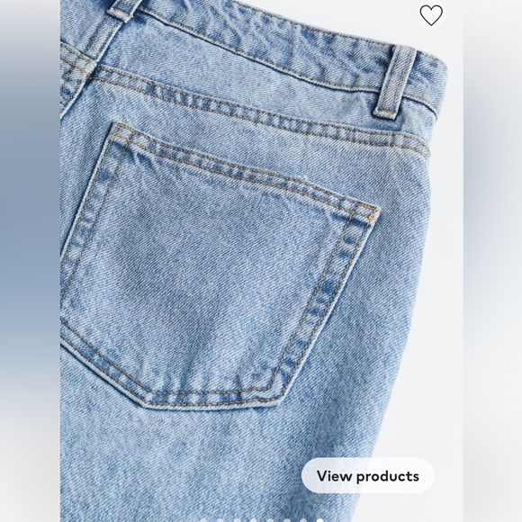 Rhinestone button denim - Picture 3 of 5